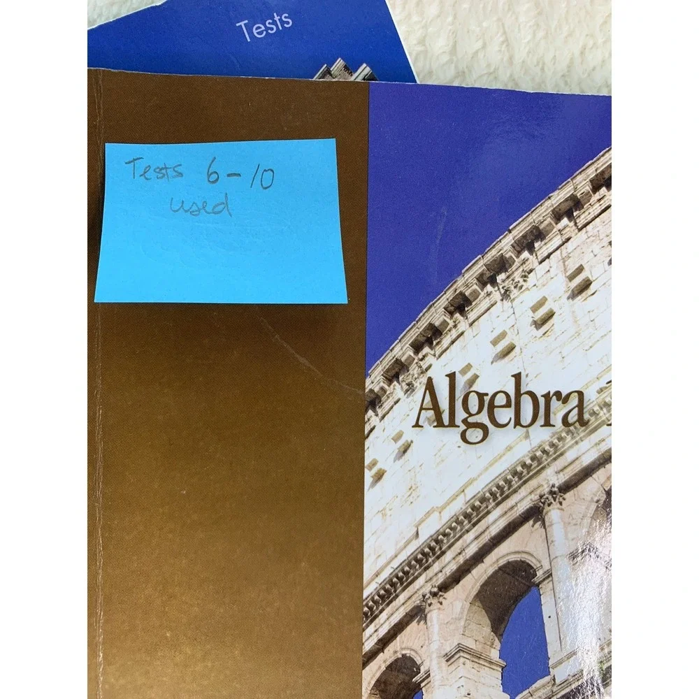 Math U See Algebra 1 Instruction Manual and SOME Tests SEE PICTURES